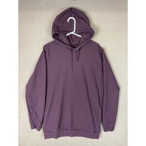 Cuts Hoodie Mens XXL Burgundy Pullover Sweater Sweatshirt Gym Workout Adult‎